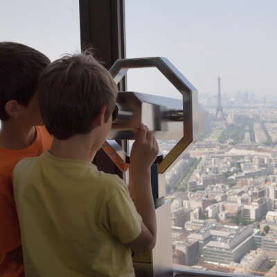 France paris panorama jour enfants jumelles