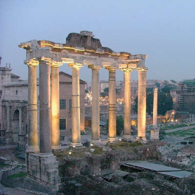 italie rome baie de naples ruines colonnes