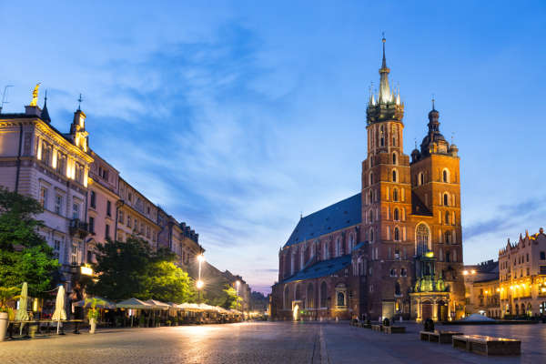 Pologne Cracovie centre-ville